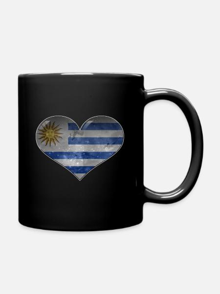 Uruguay-Herz - Tasse einfarbig - Schwarz