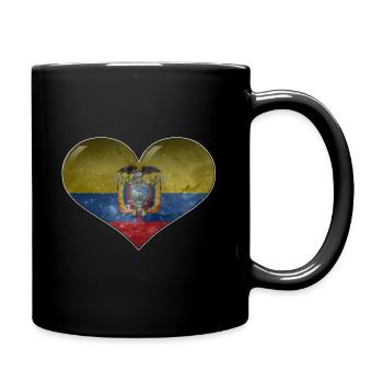 Coeur d’Equateur - Mug uni - noir - Droite