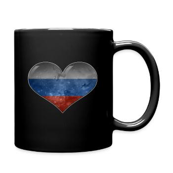 Cœur de la Russie - Mug uni - noir - Droite