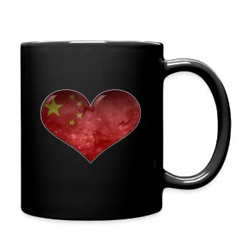 Cœur de Chine - Mug uni - noir - Droite