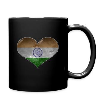 Cœur de l’Inde - Mug uni - noir - Droite
