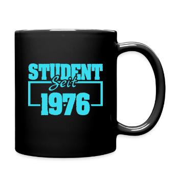 Jahr 1976 - Tasse einfarbig - Schwarz - Rechts