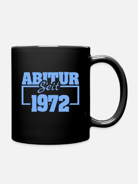 Abiturient 1972 - Tasse einfarbig - Schwarz