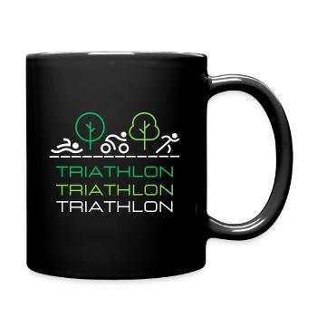 TRIATHLON - Tasse einfarbig - Schwarz - Rechts