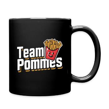 Frites, frites, restauration rapide - Mug uni - noir - Droite