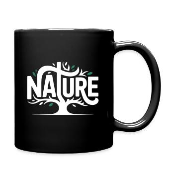 Natur - Coo Tree Logo - Tasse einfarbig - Schwarz - Rechts