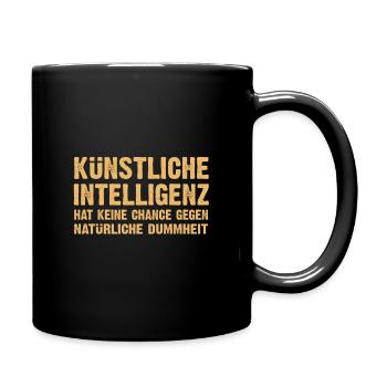 Funny sayings, artificial intelligence, IT nerd - Full Colour Mug - black - Right