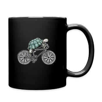 Vélo de roue de course de vélo de vélo - Mug uni - noir - Droite