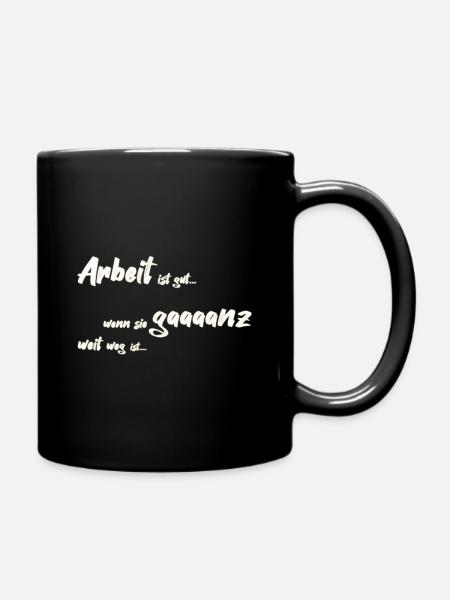 lustige status sprüche t shirt - Geschenkidee - Tasse einfarbig - Schwarz