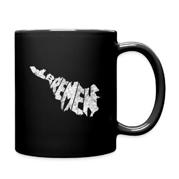 Brême silhouette contour vacances voyage Northern Lights - Mug uni - noir - Droite