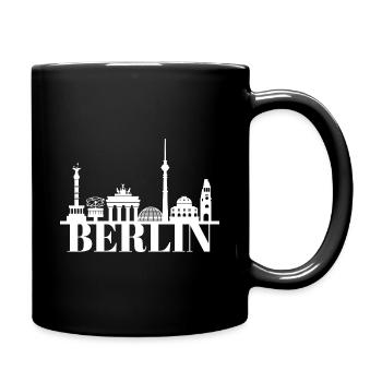 Skyline Berlin City Emblème Voyage Cadeau Ours - Mug uni - noir - Droite