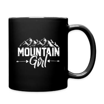 Mountain Girl Montagne Femmes Alpes - Mug uni - noir - Droite