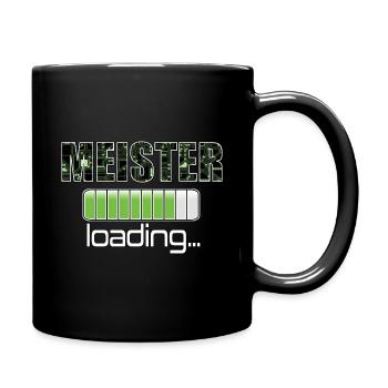 Meister loading Elektro Elektroniker Elektriker - Tasse einfarbig - Schwarz - Rechts