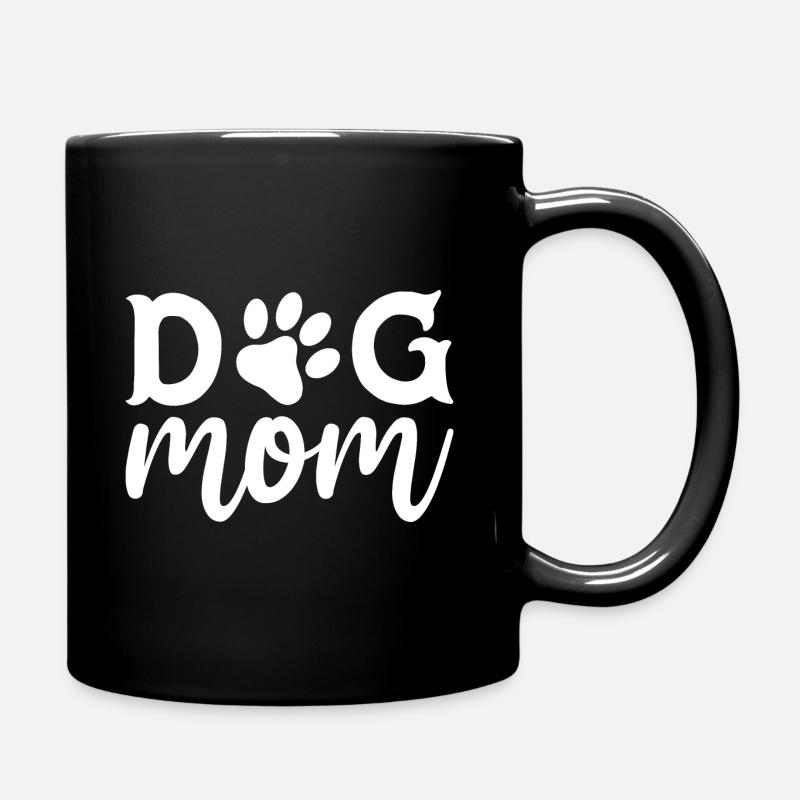 Dog Mom Mama - Full Colour Mug - black