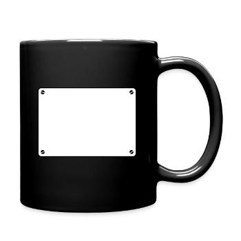 Plate White Shield - Full Colour Mug - black - Right