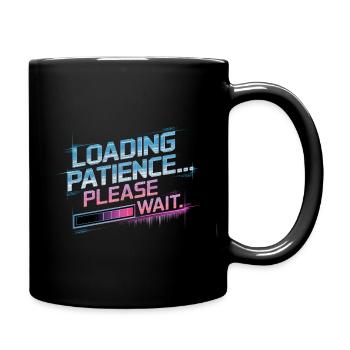 Loading Patience Gamer & Nerds Gift - Full Colour Mug - black - Right