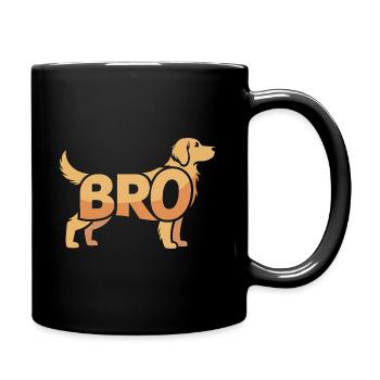 Bro Dog - Logo d’animal de compagnie cool - Mug uni - noir - Droite
