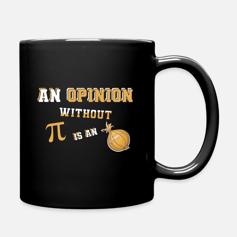 Mathe Physik Pi Zwiebel Onion Design Geschenkidee - Tasse einfarbig - Schwarz