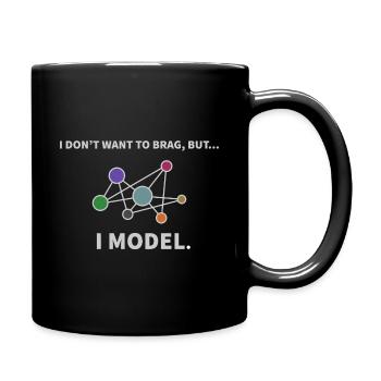 Model Datenwissenschaft Informatik Geschenk - Tasse einfarbig - Schwarz - Rechts