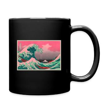 Japon The Big Wave - Mug uni - noir - Droite