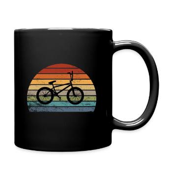 Bmx ,vélo - Mug uni - noir - Droite