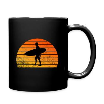 Surfing - Full Colour Mug - black - Right