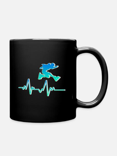 Rollerblades rollers - Mug uni - noir