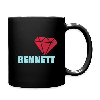 Edel Bennett - Tasse einfarbig - Schwarz - Rechts