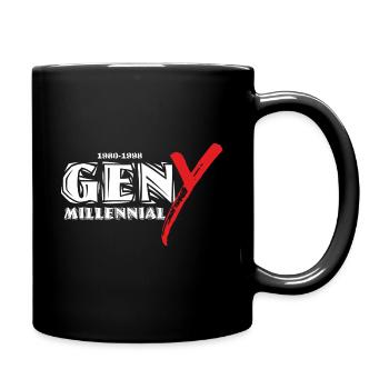 GEN Y 01 - Tasse einfarbig - Schwarz - Rechts