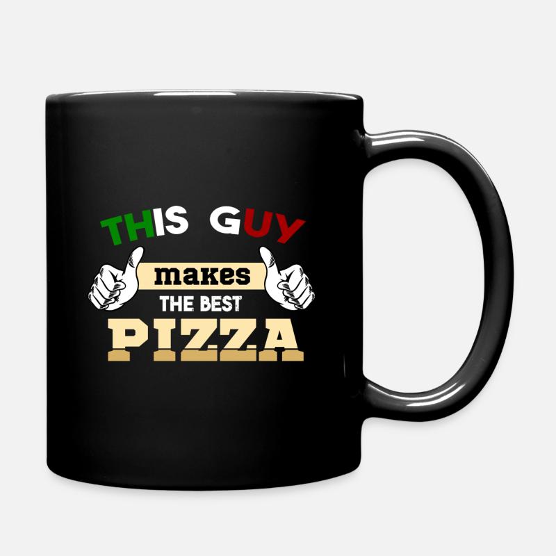 Pizzabäcker Pizza backen Italien Pizzeria Geschenk - Tasse einfarbig - Schwarz