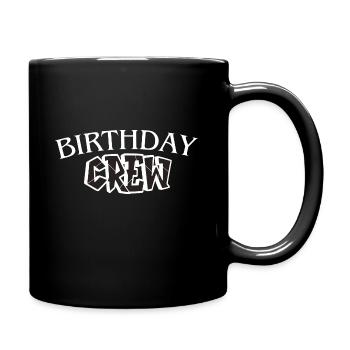 Birthday Crew - Full Colour Mug - black - Right