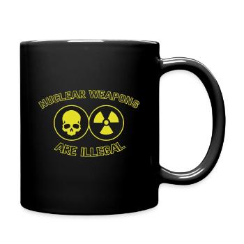 Nuclear Weapons Are Illegal - Full Colour Mug - black - Right
