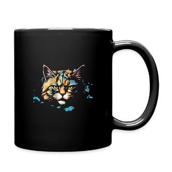 Cats - Tasse einfarbig - Schwarz - Rechts