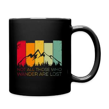 Tous ceux qui errent ne sont pas perdus - Mug uni - noir - Droite