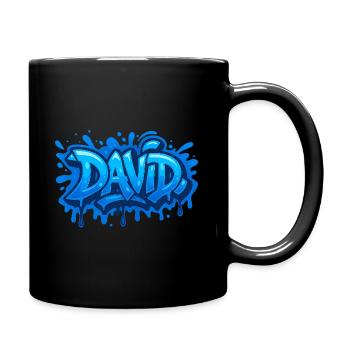 Graffiti DAVID Name Gift Ideal Printable - Full Colour Mug - black - Right