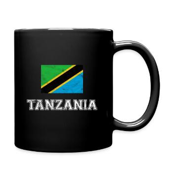 Drapeau de Tanzanie, cadeau - Mug uni - noir - Droite