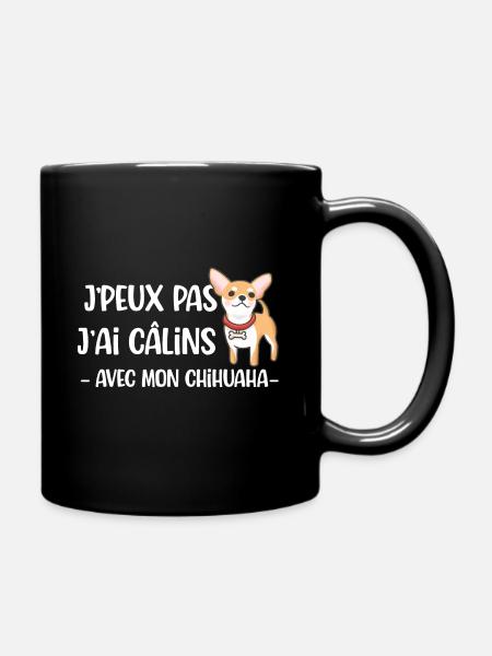J'peux pas chihuahua cadeau drôle chien - Mug uni - noir
