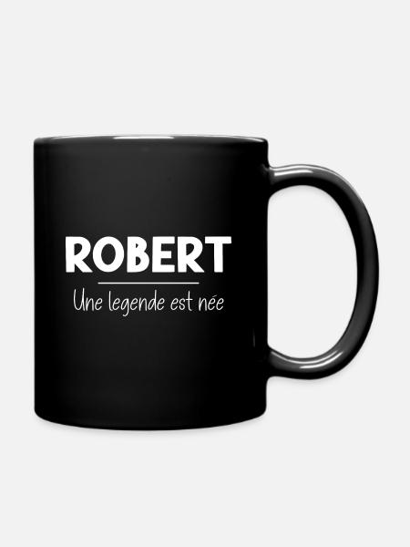 Robert prénom humour cadeau drôle anniversaire - Mug uni - noir