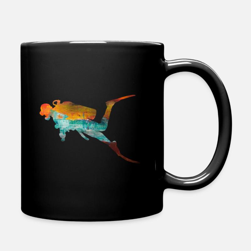 diver - Full Colour Mug - black