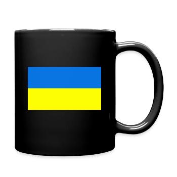 Ukrainian flag - Full Colour Mug - black - Right