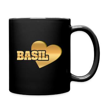 Love Basil - Tasse einfarbig - Schwarz - Rechts