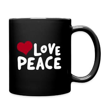 AIMER LA PAIX - Mug uni - noir - Droite