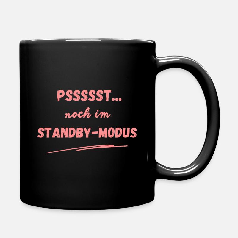Pssst! personalisierbar - Tasse einfarbig - Schwarz
