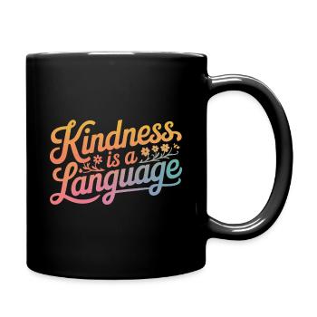 Altruisme Don désintéressé Donner d’école - Mug uni - noir - Droite