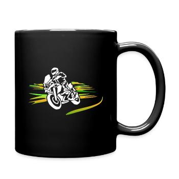 Chemise de moto à motif motard - Mug uni - noir - Droite