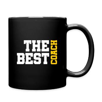 The best Coach - Der beste Trainer - Tasse einfarbig - Schwarz - Rechts