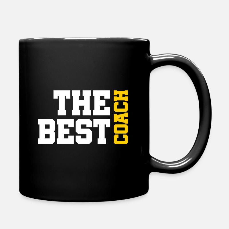 The best Coach - Der beste Trainer - Tasse einfarbig - Schwarz