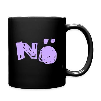 Nö Nee Nein - Tasse einfarbig - Schwarz - Rechts