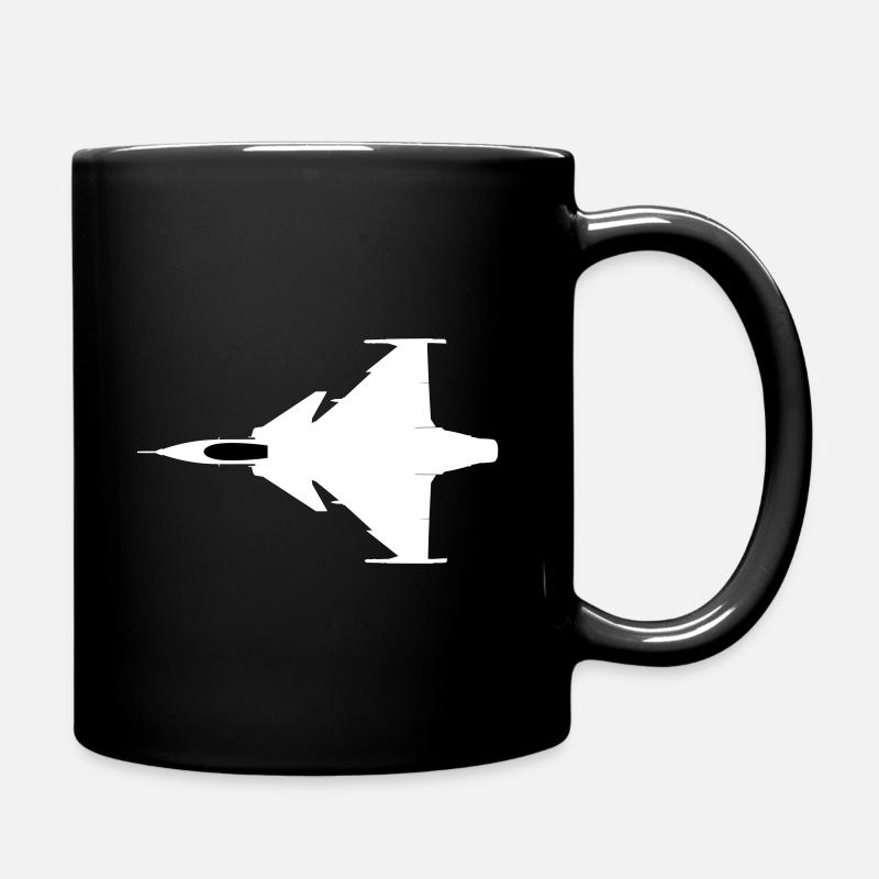 Plane - Full Colour Mug - black
