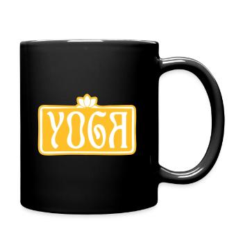 YOGA - Full Colour Mug - black - Right